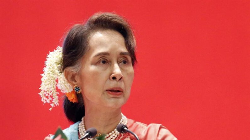 Imagen de archivo de la exlíder birmana Aung San Suu Kyi. EFE/EPA/Hein Htet