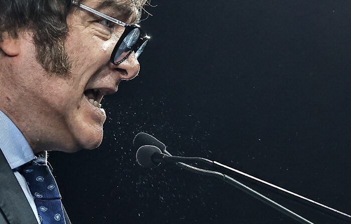 El economista Javier Milei, el candidato presidencial más votado en las elecciones primarias celebradas en Argentina, en una fotografía de archivo. EFE/Juan Ignacio Roncoroni