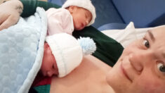 Madre da a luz a “raros gemelos simultáneos”, un niño y una niña, nacidos exactamente al mismo tiempo