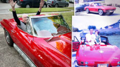 Padre renunció a su preciado Corvette de 1965 por su familia y su hijo le regala uno 50 años después