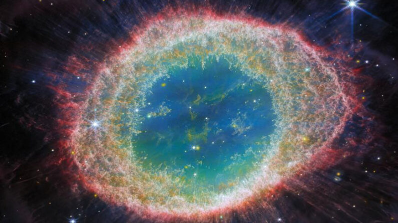 Imágenes de la Nebulosa del Anillo captadas por el telescopio espacial James Webb de la NASA/ESA/CSA. Crédito: ESA, Agencia Espacial Europea