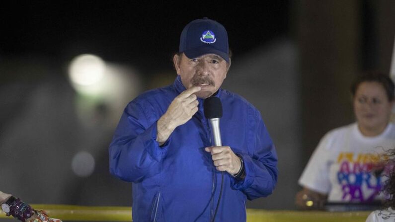 El líder de Nicaragua, Daniel Ortega, en una fotografía de archivo. EFE/Jorge Torres