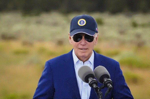 El presidente Joe Biden en Red Butte Airfield, Arizona, el 8 de agosto de 2023. (Madalina Vasiliu/The Epoch Times)
