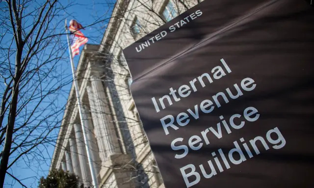 El edificio del Servicio de Impuestos Internos (IRS, por sus siglas en inglés) en Washington el 19 de febrero de 2014. (Jim Watson/AFP/Getty Images)