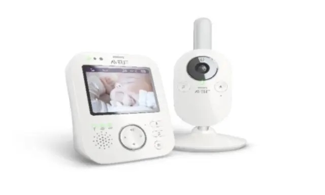 Los monitores de bebés con vídeo digital Philips Avent retirados del mercado por riesgo de sobrecalentamiento. (Cortesía de la Comisión para la Seguridad de los Productos de Consumo)