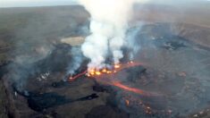 El volcán Kilauea de Hawái entra en erupción con fuentes de lava de 15 metros de altura