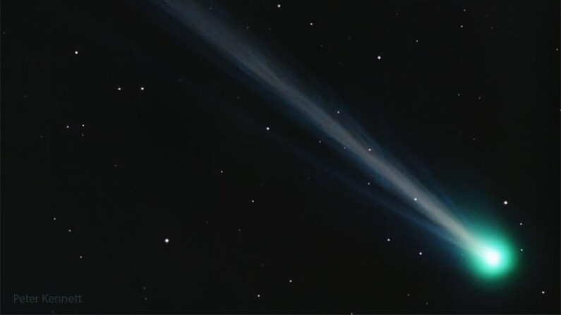 Cometa Nishimura el 09 de septiembre 2023. (Crédito: Peter Kennett/NASA)
