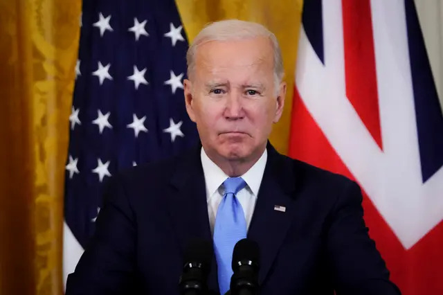 El presidente de Estados Unidos, Joe Biden, habla durante una rueda de prensa en Washington el 8 de junio de 2023. (Madalina Vasiliu/The Epoch Times)