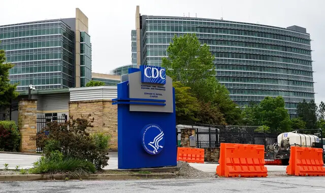 La sede de los Centros para el Control y la Prevención de Enfermedades (CDC) en Atlanta el 23 de abril de 2020. (Tami Chappell/AFP vía Getty Images)