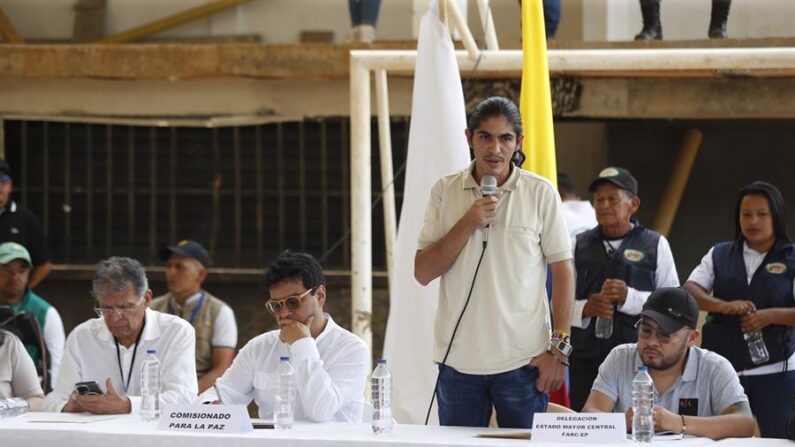 Andrey Avendaño, delegado por el Estado Mayor Central de las disidencias de las FARC, en una fotografía de archivo. EFE/ Ernesto Guzmán