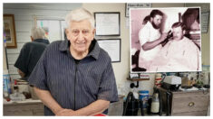 Barbero de 91 años abre el negocio de sus sueños, dice que jubilarse significa hacer lo que más le guste
