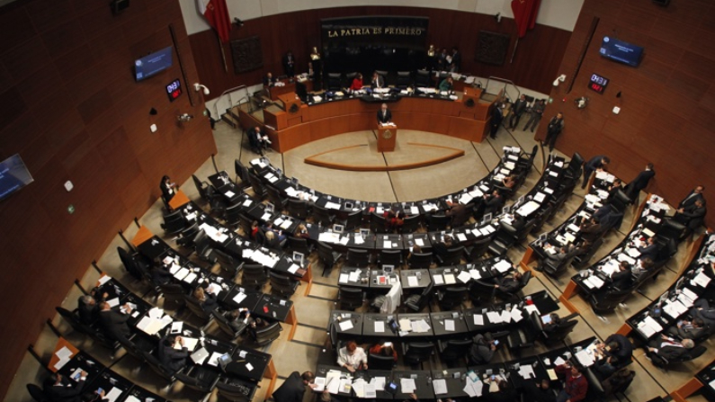 Fotografía de archivo de una vista general del Senado en Ciudad de México. (EFE/Sáshenka Gutiérrez)