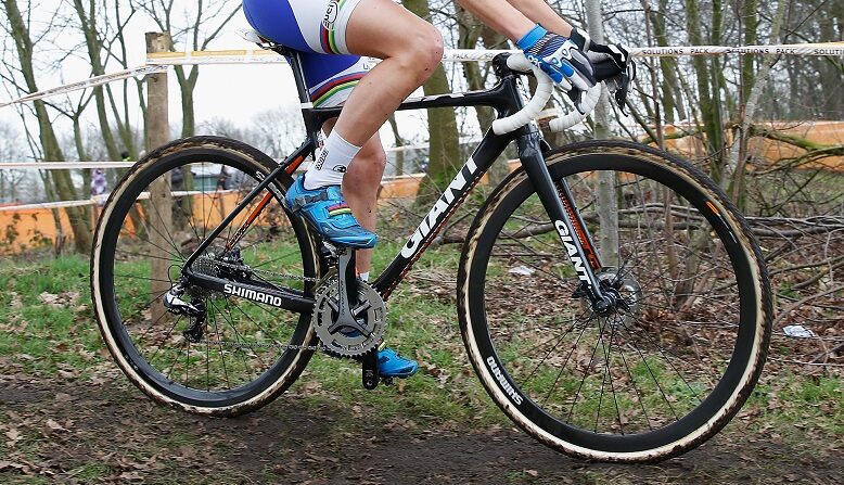 Una ciclista durante el 3er evento Internacional de Ciclocross de Rucphen el 18 de enero de 2014 en Rucphen, Países Bajos. (Harry Engels/Getty Images)