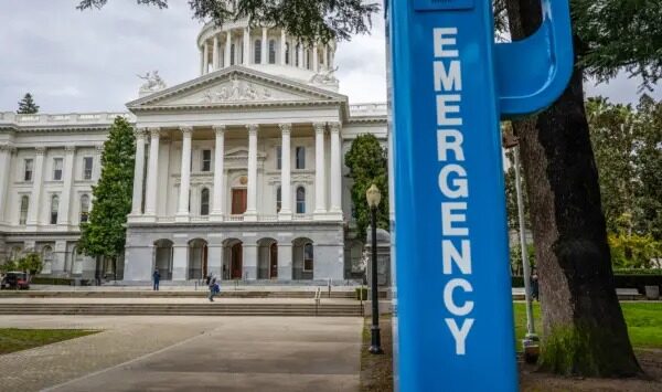 El edificio del Capitolio del Estado de California en Sacramento, California, el 11 de marzo del 2023. (John Fredricks/The Epoch Times)