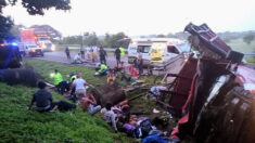 Accidente en la frontera sur de México deja 10 migrantes muertos y 15 heridos