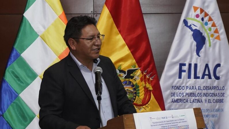 Fotografía de archivo en la que se registró al vicecanciller de Bolivia, Freddy Mamani Machaca. EFE/Javier Mamani
