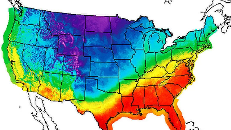 La previsión de temperaturas en Estados Unidos, fechada el 25 de octubre de 2023, para el sábado 27 de octubr
