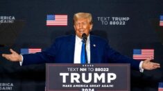 «Subo en las encuestas cada vez que me imputan», dice Trump a sus seguidores en Nuevo Hampshire