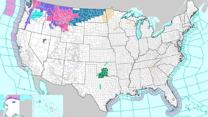 La primera nevada "significativa" de la temporada llegará al noroeste de Estados Unidos y a partes de los estados de las Llanuras del norte a partir del martes por la noche, según informan las autoridades federales. (Servicio Meteorológico Nacional)