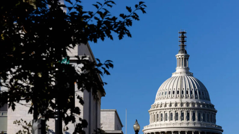 El edificio del Capitolio de EE.UU. en Washington el 23 de octubre de 2023. (Julia Nikhinson/AFP vía Getty Images)