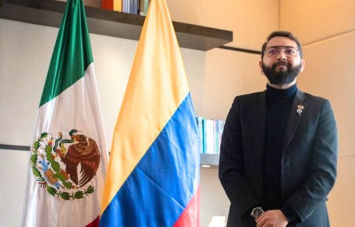 Embajador en Colombia en México, Álvaro Moises Ninco Daza. (Foto de la Embajada de Colombia en México)