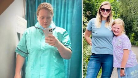 Mujer de 269 lb perdió más de 112 lb luego que le dijeran que era muy grande para lanzarse por un tobogán