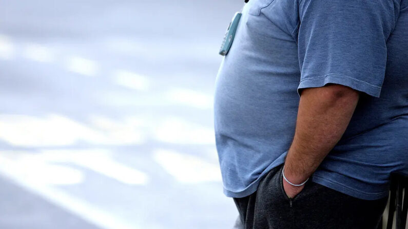 Foto de archivo de una persona obesa. (Paul Ellis/AFP vía Getty Images)