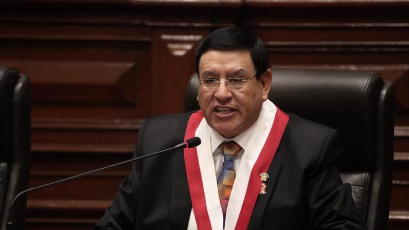 El presidente del Congreso del Perú, Alejandro Soto Reyes, en una fotografía de archivo. EFE/ Aldair Mejía/Pool