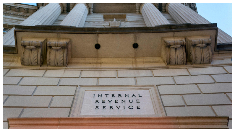 El edificio del Servicio de Impuestos Internos (IRS) en Washington, DC, el 24 de enero del 2023.  (Foto de STEFANI REYNOLDS/AFP vía Getty Images)