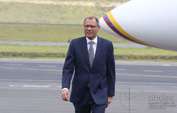 El vicepresidente de la República Jorge Glas compareció ante la comisión de Fiscalización de la Asamblea Nacional para hablar acerca del caso Odebrecht. (Agencia de Noticias ANDES/Micaela Ayala V.)