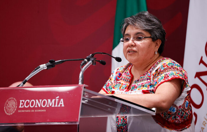 Imagen de archivo de la secretaria de Economía, Raquel Buenrostro. (EFE/ José Méndez)
