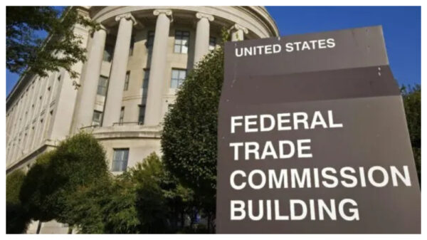 El edificio de la Comisión Federal de Comercio (FTC) en Washington, el 19 de septiembre del 2006. (Paul J. Richards/AFP vía Getty Images)