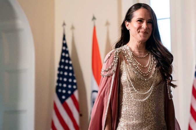 Ashley Biden llega a la Cena de Estado en honor del primer ministro de la India, Narendra Modi, en la Casa Blanca en Washington, DC, el 22 de junio de 2023. (STEFANI REYNOLDS/AFP vía Getty Images)