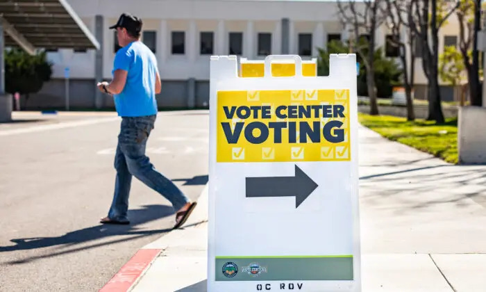 El Registro Electoral del Condado de Orange en Santa Ana, California, el 5 de marzo de 2021. (John Fredricks/The Epoch Times)
