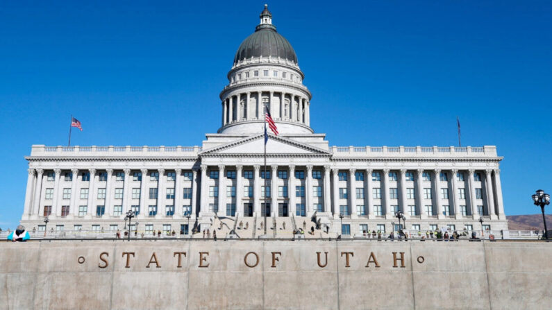 El edificio del Capitolio del estado de Utah en Salt Lake City, Utah, el 17 de enero de 2021. (George Frey/AFP/Getty Images)