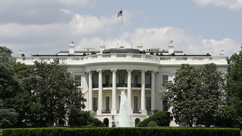 Vista exterior del lado sur de la Casa Blanca en una fotografía de archivo. (Alex Wong/Getty Images)