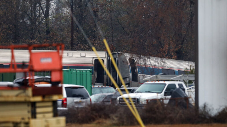 Un accidente de tren se ve en una fotografía de archivo. (Logan Cyrus/AFP vía Getty Images)