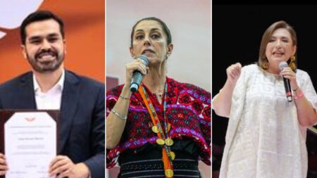 Así fue el cierre de precampañas presidenciales de Sheinbaum, Gálvez y Álvarez en México