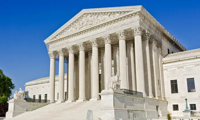El edificio de la Corte Suprema en Washington, D.C. en una foto de archivo. (Rudy Sulgan/Getty Images)