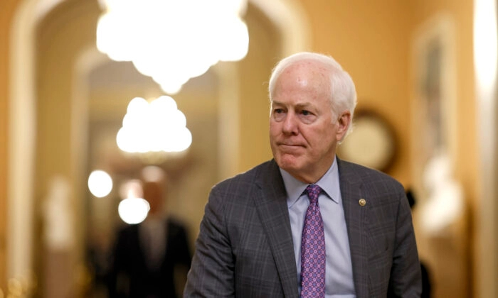 El senador John Cornyn (R-Texas) en Washington, el 5 de diciembre de 2022. (Anna Moneymaker/Getty Images)