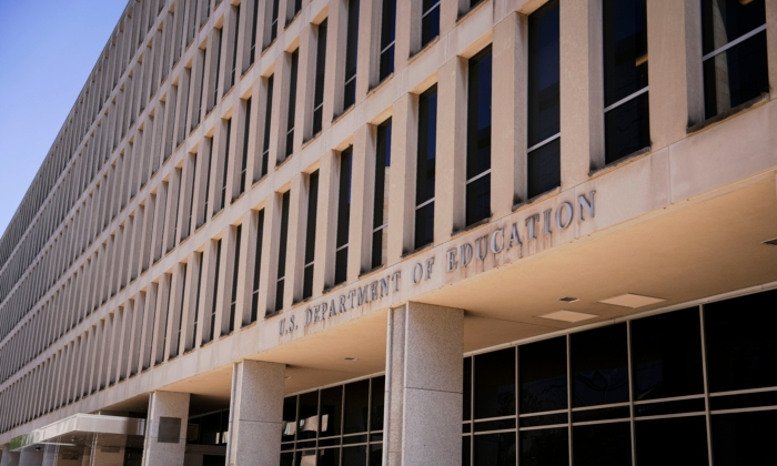Edificio del Departamento de Educación de EE. UU. en Washington el 6 de julio de 2023. (Madalina Vasiliu/The Epoch Times)