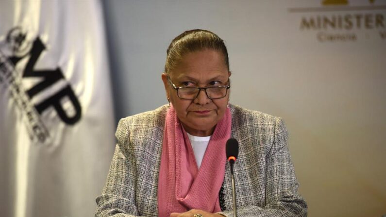 Fotografía de archivo que muestra a la fiscal general de Guatemala, María Consuelo Porras. EFE/ Edwin Bercián