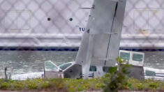 Hidroavión se vuelca y cae al agua cerca de puerto de Miami, 7 pasajeros salen ilesos