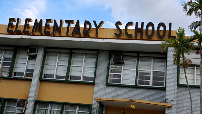 Una escuela primaria se muestra el 19 de abril de 2023 en Miami, Florida. (Joe Raedle/Getty Images)