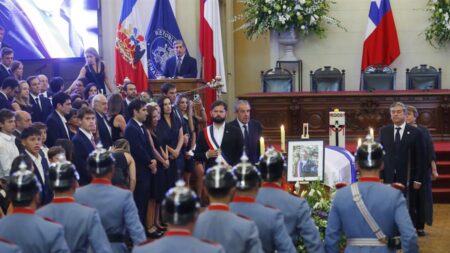 Comienza funeral de Estado del expresidente chileno Piñera