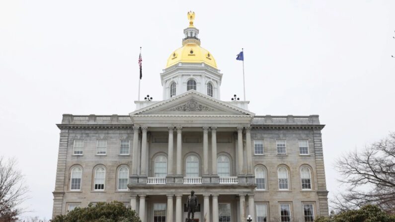 La Casa del Estado de New Hampshire, el edificio del capitolio estatal de New Hampshire, en Concord, N.H., el 16 de febrero de 2023. (Michael M. Santiago /Getty Images)