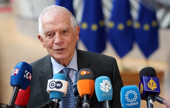 El máximo representante de la UE para Asuntos Exteriores y Seguridad, Josep Borrell. (EFE/EPA/OLIVIER HOSLET)