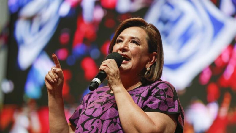 Fotografía de archivo de la candidata presidencial de la coalición opositora 'Fuerza y Corazón por México', Xóchitl Gálvez. EFE/ Isaac Esquivel