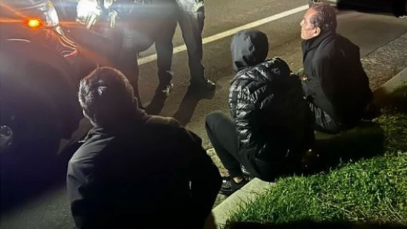 Tres chilenos sospechosos de robo fueron arrestados en Irvine el 22 de marzo de 2024. (Departamento de Policía de Irvine)