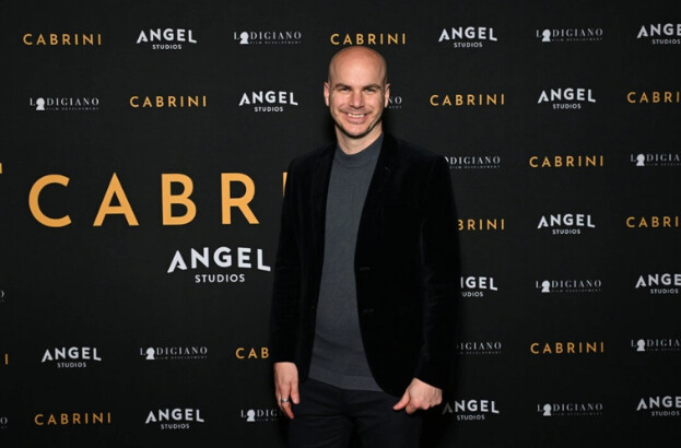 El cofundador y CCO de Angel Studios, Jeffrey Harmon, asiste al estreno de "Cabrini" en Nueva York, el 26 de febrero de 2024. (Slaven Vlasic/Getty Images para Angel Studios)